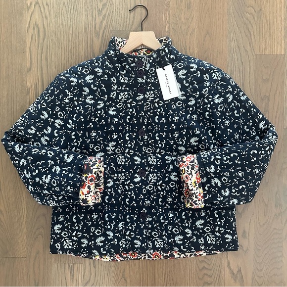 NWT Apiece Apart Reversible Quilted Short Jacket in Sevilla Floral Print Size 6 - Picture 8 of 8